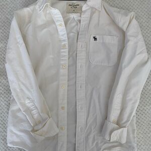 Abercrombie & Fitch Cream Button Down Shirt